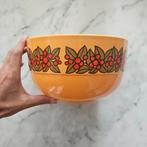 emsa oranje hulst vintage 70s floral besjes kom schaal, Huis en Inrichting, Keuken | Servies, Overige materialen, Gebruikt, Ophalen of Verzenden