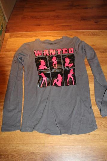 longsleeve wanted grijs beschikbaar voor biedingen
