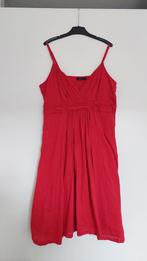 Rode jurk Lindex spaghettibandjes bruiloft feest zomer mt 44, Maat 42/44 (L), Lindex, Ophalen of Verzenden, Zo goed als nieuw