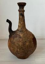 Antieke Marokkaanse kruik van gelooide huid 32 cm, Verzenden