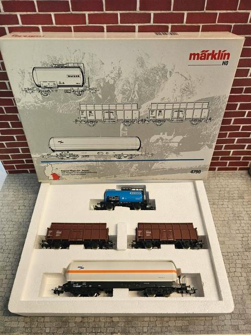 Marklin HO 4790 Bayern goederen wagons set in doos, Hobby en Vrije tijd, Modeltreinen | H0, Zo goed als nieuw, Wagon, Wisselstroom