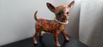 POMME PIDOU Chihuahua hondje spaarpot beeldje+parelketting, Ophalen of Verzenden, Nieuw, Beeldje of Figuurtje