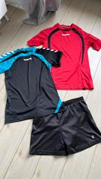 170 176 hummel sport set meisje dames korte broek shirt xs s, Meisje, Sport- of Zwemkleding, Ophalen of Verzenden, Zo goed als nieuw