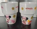 2 Minnie Mouse (melk)bekers zonder oor/handvat i.z.g.st., Overige typen, Ophalen of Verzenden, Zo goed als nieuw, Overige stijlen