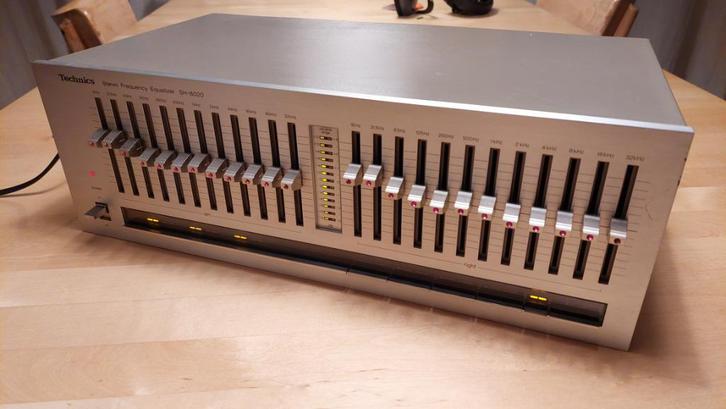 Equalizer Technics SH-8020 met handleiding, Audio, Tv en Foto, Versterkers en Receivers, Gebruikt, Stereo, Minder dan 60 watt