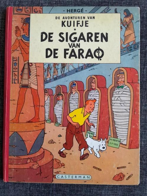 Kuifje - De Sigaren Van de Farao - herdruk uit 1955, Boeken, Stripboeken, Gelezen, Eén stripboek, Ophalen of Verzenden