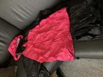 Regenpak maat 152 rose zwart meisje, Ophalen, Zo goed als nieuw, Jongen of Meisje, Jas