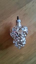 Vintage glazen zilveren kerstbal druiventros kersthanger., Diversen, Kerst, Ophalen of Verzenden