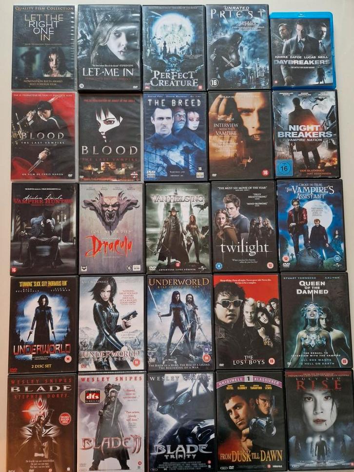 Vampier DVD Pakket [25 films voor €25,-], Cd's en Dvd's, Blu-ray, Gebruikt, Horror, Verzenden