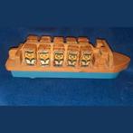 Houten Boot met Figuurtjes - Leerzaam Speelgoed, Ophalen of Verzenden, Gebruikt, Jongen of Meisje