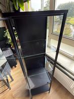 Rudsta Vitrinekast Zwart - Glazenkast/Plantenkast, Huis en Inrichting, Kasten | Vitrinekasten, Ophalen, Minder dan 50 cm, Gebruikt