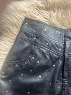 Nieuw! Leren rokje met studs, Zwart, Nieuw, Ophalen of Verzenden, Maat 36 (S)