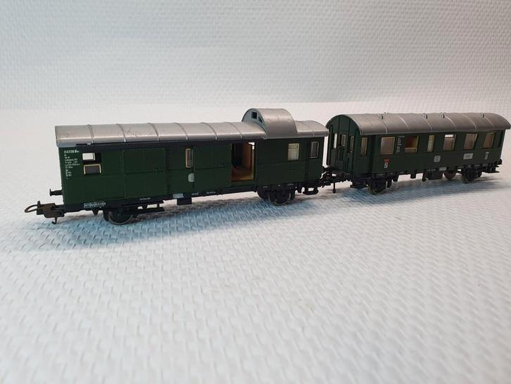 2 Lima HO Nostalgische DB Wagons, Hobby en Vrije tijd, Modeltreinen | H0, Gebruikt, Wagon, Gelijkstroom, Lima, Ophalen of Verzenden