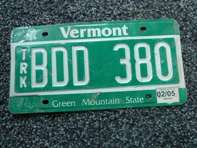 Kentekenplaat licenseplate Vermont Truck 1 USA, Verzamelen, Automerken, Motoren en Formule 1, Gebruikt, Auto's, Verzenden