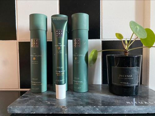 Rituals Jing relax , calming serum, foams, deo , handbalm, Huis en Inrichting, Woonaccessoires | Vazen, Zo goed als nieuw, Minder dan 50 cm