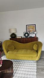 Velvet bank van Made, Huis en Inrichting, Banken | Bankstellen, Ophalen, Tweepersoons, 75 tot 100 cm, Velvet, retro, vintage, Kooper