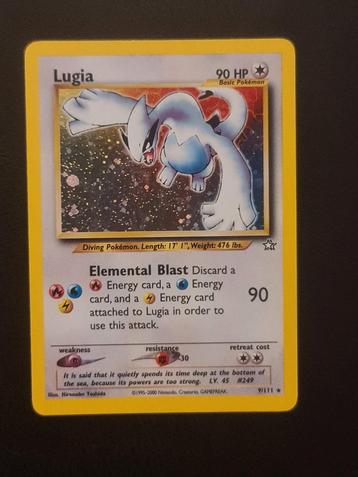 Lugia Neo Genesis - Zeldzame Pokémonkaart! beschikbaar voor biedingen