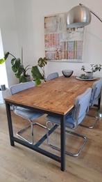 Stoere unieke eettafel van chinese deuren, Huis en Inrichting, Tafels | Eettafels, Ophalen, 50 tot 100 cm, Zo goed als nieuw, Metaal