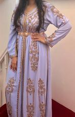 Maat XL marokaanse jurk taksitha lebsa kaftan naadje ben, Overige typen, Paars, Maat 46/48 (XL) of groter, Ophalen of Verzenden