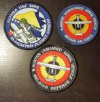 3x UAV/Drone badges Belgie Luchtmacht, Verzamelen, Militaria | Algemeen, Embleem of Badge, Luchtmacht, Ophalen of Verzenden