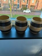 3 Petrus Regout Maastricht Potjes, Antiek en Kunst, Antiek | Keramiek en Aardewerk, Ophalen of Verzenden