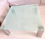Design tafel van gebroken glas, Huis en Inrichting, Tafels | Salontafels, Vierkant, 75 cm of meer, 50 tot 100 cm, Ophalen of Verzenden