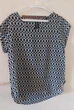Zwarte ONLY blouse top met patroon - Maat 40, ONLY, Ophalen of Verzenden, Maat 38/40 (M)