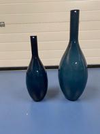 Vaas Blauw  2 stuks   Leonardo, Ophalen, Gebruikt, 50 tot 75 cm, Blauw