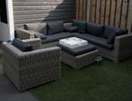Loungebank, hocker en stoel - complete set, Ophalen, 6 zitplaatsen, Loungeset, Wicker
