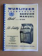 Service Manual: Wurlitzer 2104 (1957) jukebox nieuw !!!, Verzenden, Nieuw, Voor 1950, Wurlitzer