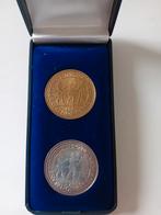 Zilveren penning en verguld 1984, Postzegels en Munten, Penningen en Medailles, Overige materialen, Ophalen of Verzenden