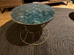 Set Ronde bijzettafels met mozaïek blad, Ophalen, Minder dan 45 cm, Minder dan 55 cm, Gebruikt