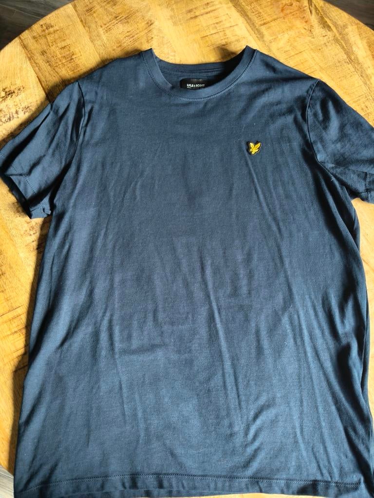 Lyle & Scott T-shirt Donkerblauw - Maat 15/16 jaar, Kinderen en Baby's, Kinderkleding | Maat 176, Lyle & Scott, Ophalen of Verzenden