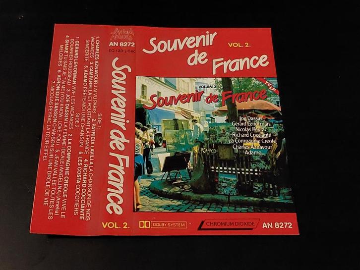 SOUVENIR DE FRANCE VOL. 2 (CASSETTEBANDJE), Cd's en Dvd's, Cassettebandjes, Zo goed als nieuw, Origineel, Verzamelalbums, 1 bandje