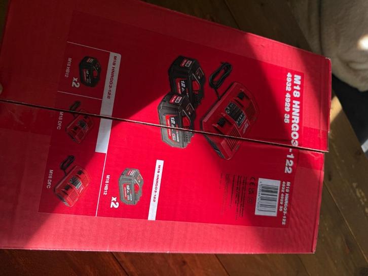 Milwaukee M18 HNRGO3-122 Li-Ion Accustarterset 18V, Doe-het-zelf en Verbouw, Gereedschap | Boormachines, Nieuw, Overige typen