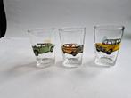 3 oude glaasjes Porsche, Open Kadett en Renault 16, Ophalen of Verzenden, Zo goed als nieuw, Borrel- of Shotglas