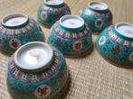 Chinese famille rose turkoois handgeschilderd 20 delig, Ophalen of Verzenden, Huis en Inrichting