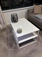 Hoogglans witte salontafel, Ophalen, 50 tot 100 cm, 50 tot 100 cm, Zo goed als nieuw