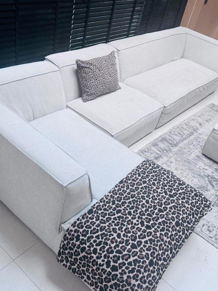 Elementenbank Nous (Wehkamp) + Hocker - Zo goed als nieuw!, Huis en Inrichting, Banken | Bankstellen, Zo goed als nieuw, Hoekbank