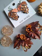 Mooie vintage oorknoppen met perfecte clips (4,50 per paar), Ophalen of Verzenden, Zo goed als nieuw, Goud, Overige materialen