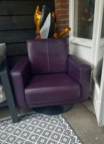 Fauteuil, Huis en Inrichting, Fauteuils, Ophalen, Gebruikt, 50 tot 75 cm, Leer