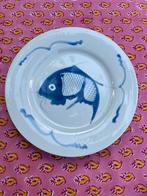 Mooi vintage bord met koi karper /vissen bord, Ophalen of Verzenden