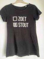 T-shirt zoet stout S S zwart zwarte shirt Sint Sinterklaas, Kleding | Dames, Verzenden, Zwart, Korte mouw, Maat 36 (S)