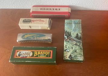 5 x Mondharmonica beschikbaar voor biedingen