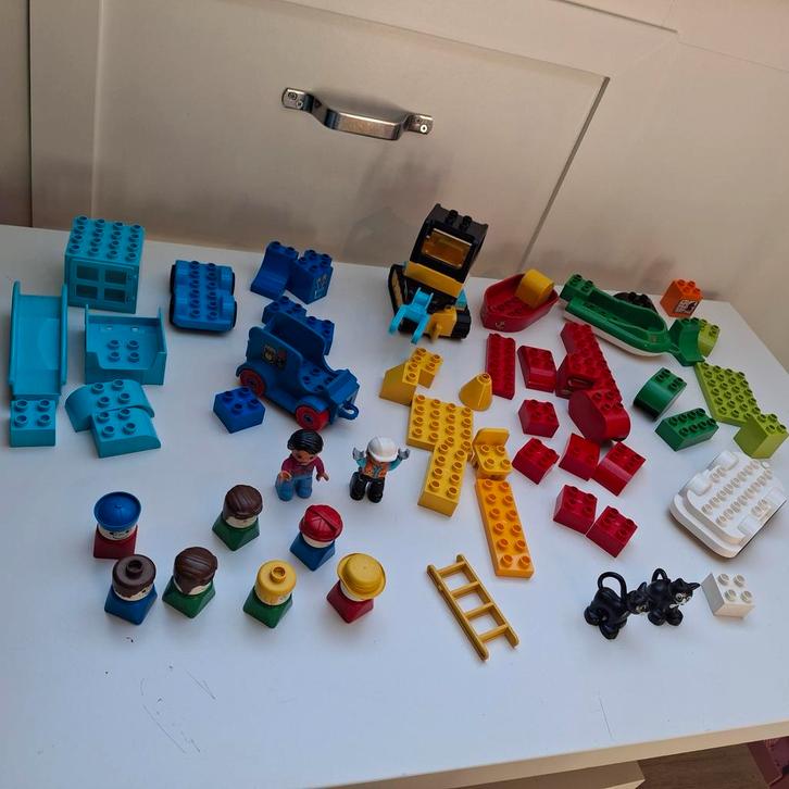 Grote partij Lego Duplo - Losse stenen en figuren, Kinderen en Baby's, Speelgoed | Duplo en Lego, Gebruikt, Duplo, Losse stenen