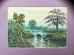Indonesie, aquarel, gesigneerd., Ophalen of Verzenden