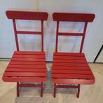 2 inklapbare stevige stoelen (ideaal voor balkon), Ophalen, Twee, Inklapbaar, Zo goed als nieuw