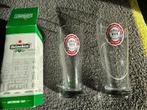 2 Heineken nostalgische glazen, Verzamelen, Ophalen, Nieuw, Glas of Glazen, Heineken