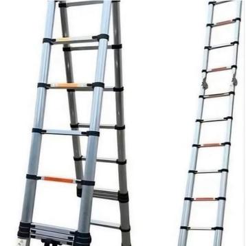 Telescopische Vouwbare RVS ladder 5m NIEUW IN DOOS  beschikbaar voor biedingen