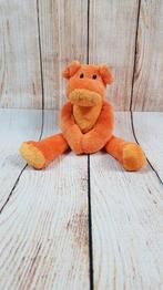 Hema Kenor Beestenbende knuffel varken, oranje, 22 cm. 4C3, Tweedehands verkoop, Tweedehands verkoop, Gebruikt, Overige typen